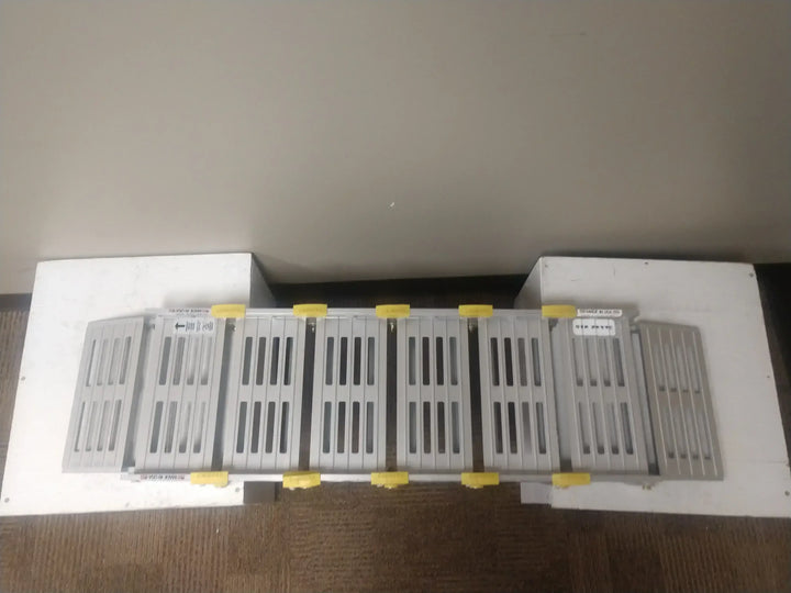 12" Roll-A-Ramp track ramps from Reliable Ramps sky view looking down of a bridged view