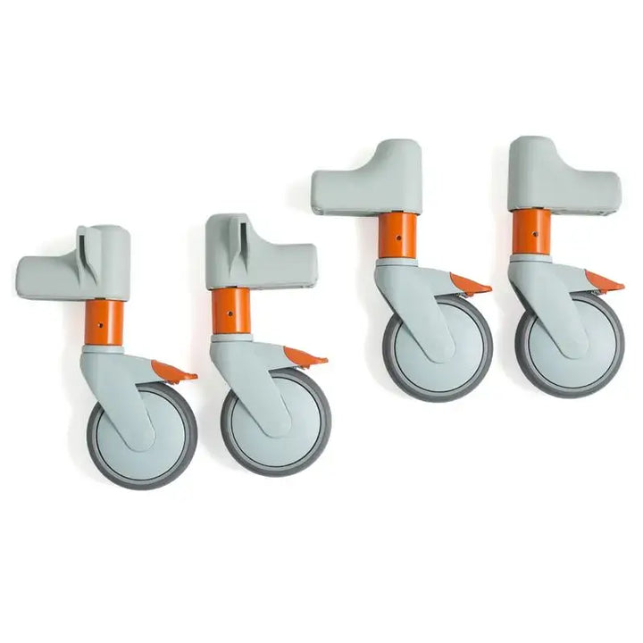 Etac Clean Rolling Shower Commode Chair from reliable ramps showing four castors