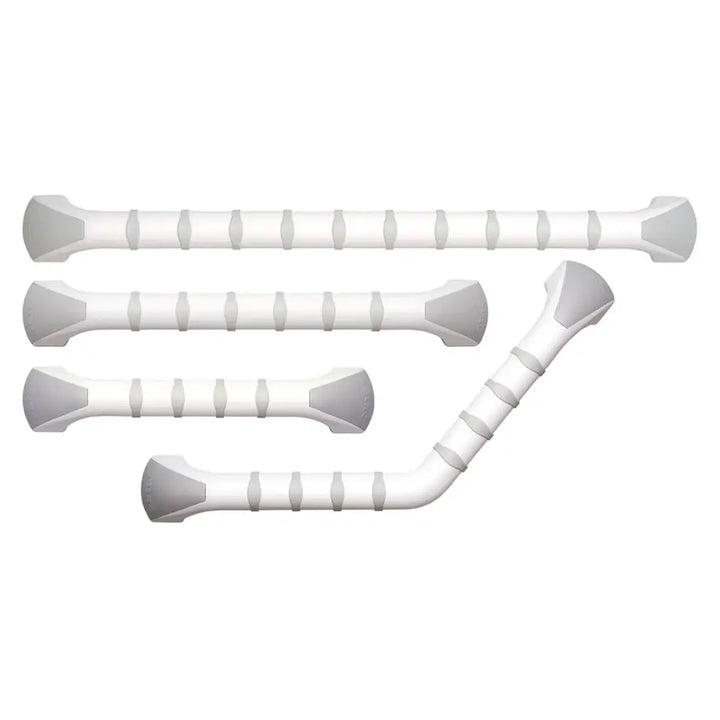 Etac handy safety grab bar on reliable ramps showing the different variations on white background