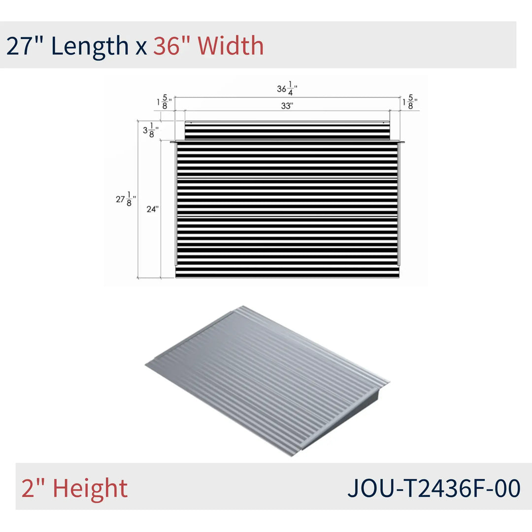 JOU-T2436F-00 dimensions on reliable ramps from National Ramp