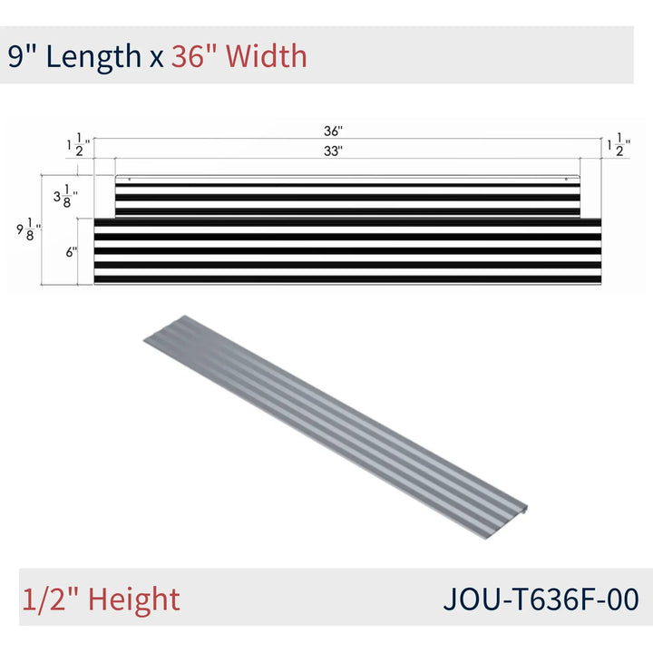 JOU-T636F-00 dimensions on reliable ramps from National Ramp