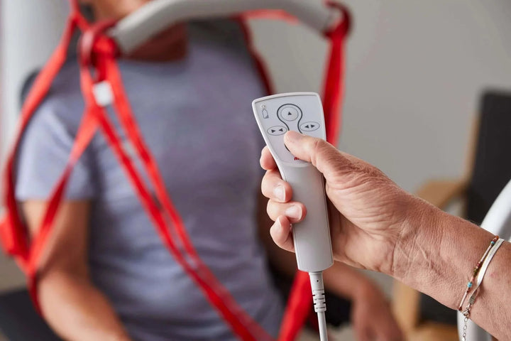 Molift - RgoSling Highback Net Patient Sling being used by a patient