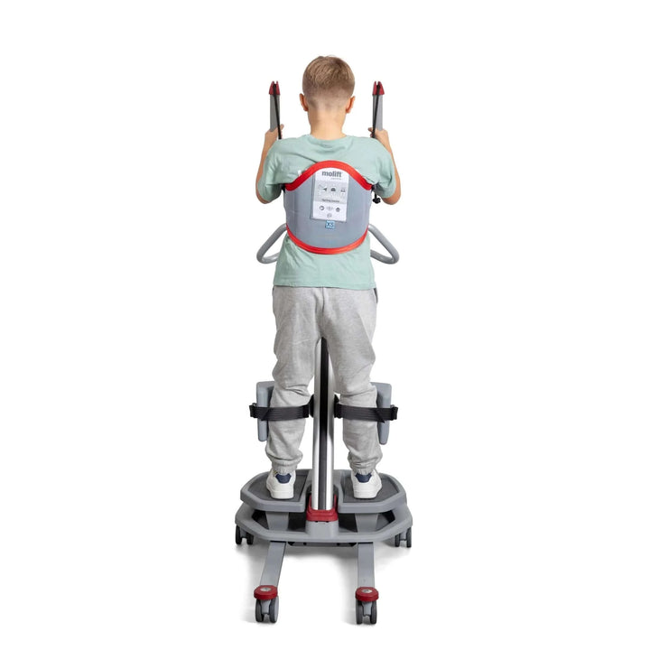 Molift - RgoSling StandUp Padded Sling being used by a patient back view