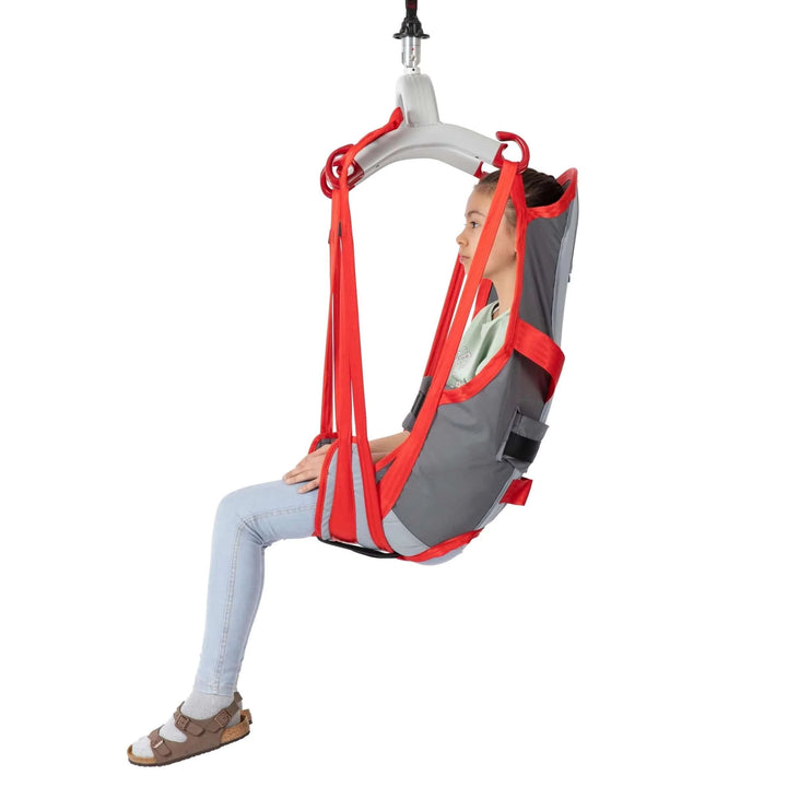 Molift - RgoSling Amputee HighBack Padded Patient Sling being used by a patient in a lift