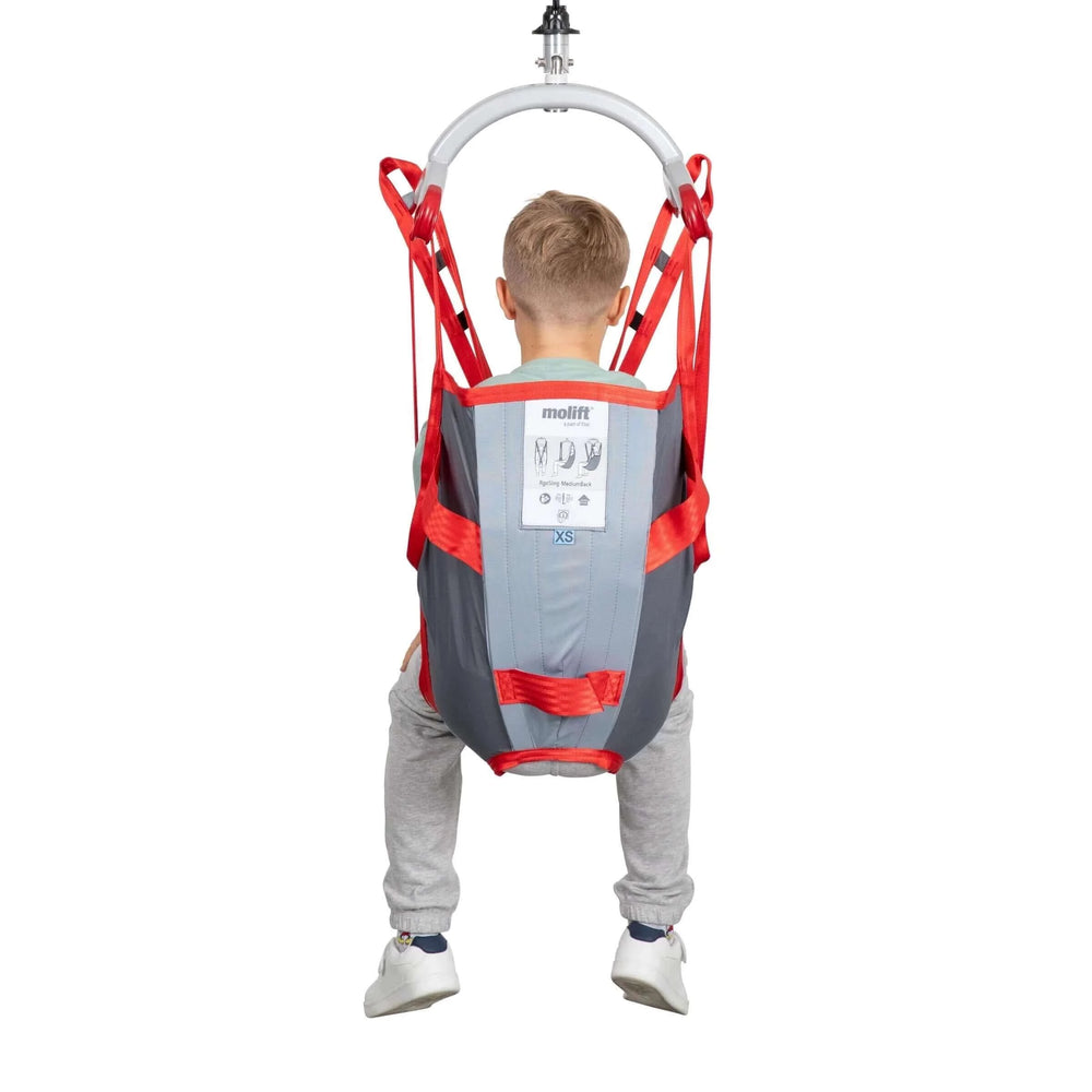 Molift - RgoSling MediumBack Padded Patient Sling being used by a patient back view