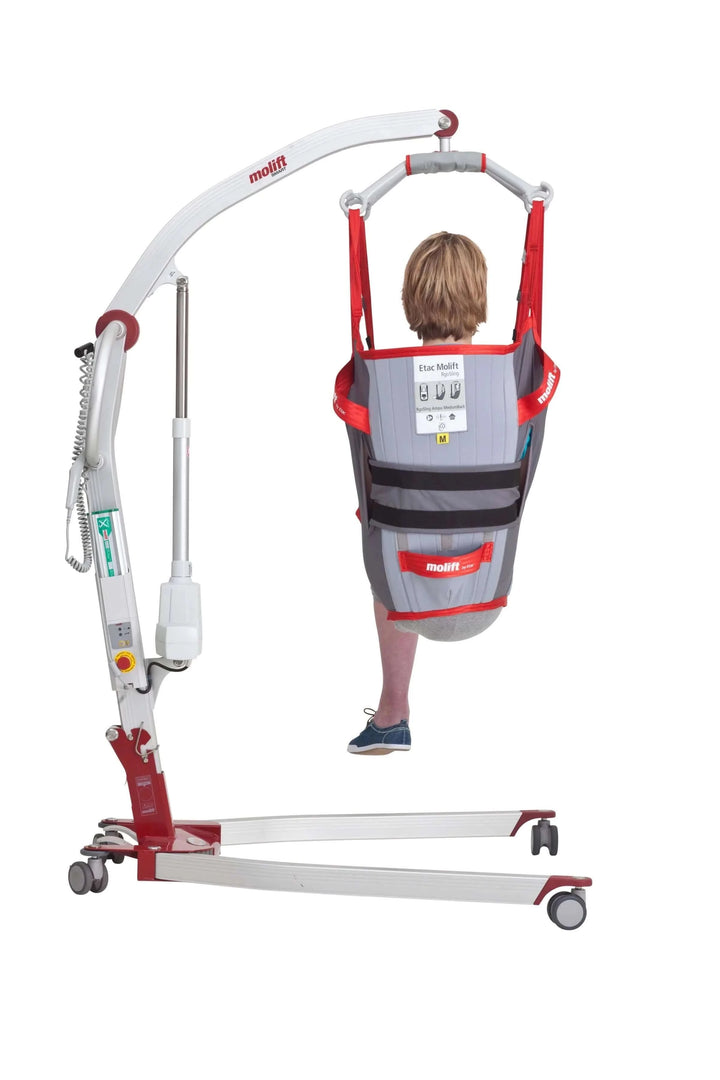 Molift - RgoSling Amputee Mediumback Padded Patient Sling being used by a patient in a lift