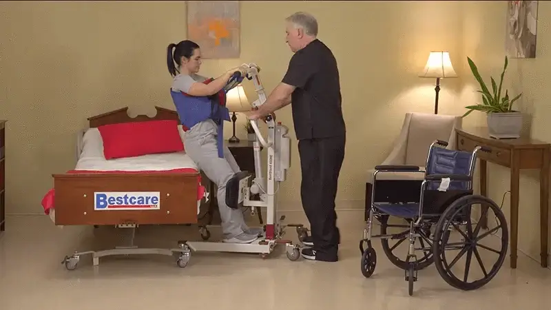 Bestcare - BestStand SA400H Hydraulic Compact Sit-To-Stand Lift Patient Lifts Bestcare