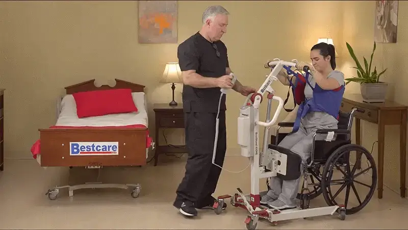 Bestcare - BestStand SA400H Hydraulic Compact Sit-To-Stand Lift Patient Lifts Bestcare