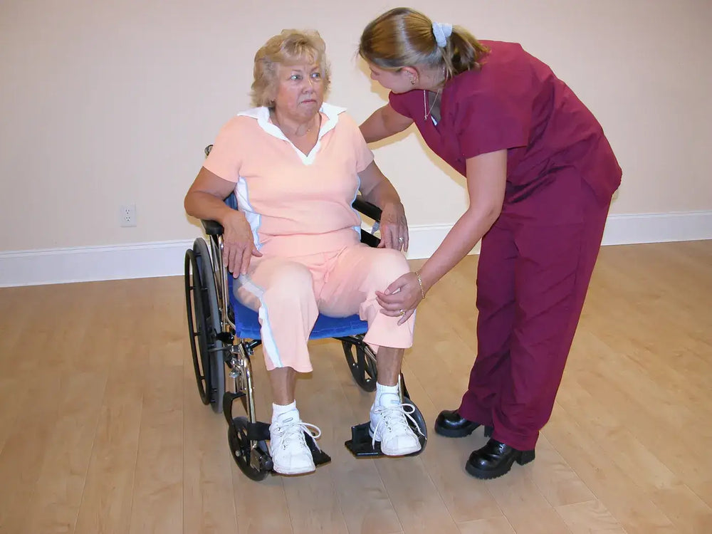 the bestcare besttransfer one way glide seating cushion  velour being used by patient