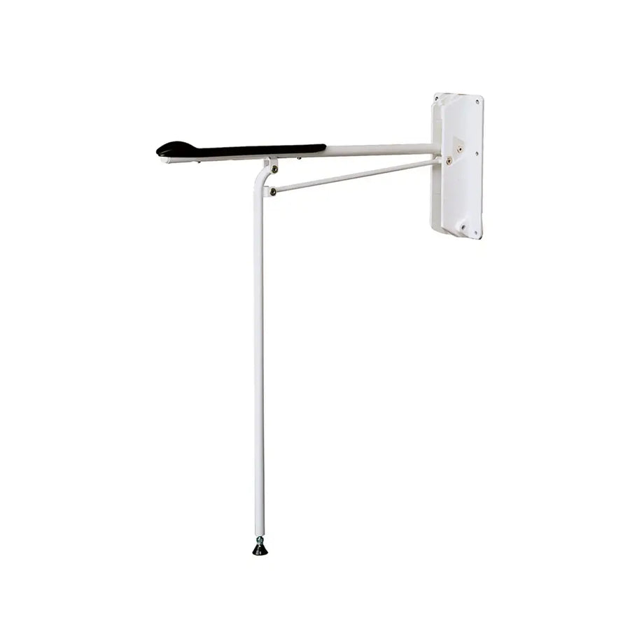White wall-mounted晾衣架 on a white background