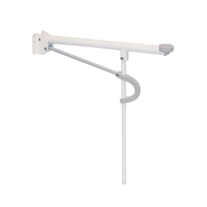 White adjustable wall-mounted lamp on a white background