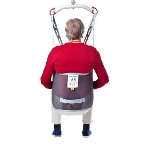 Molift - EvoSling LowBack Net Padded Patient Sling Patient Lifts Accessories Molift - back view of patient using the sling