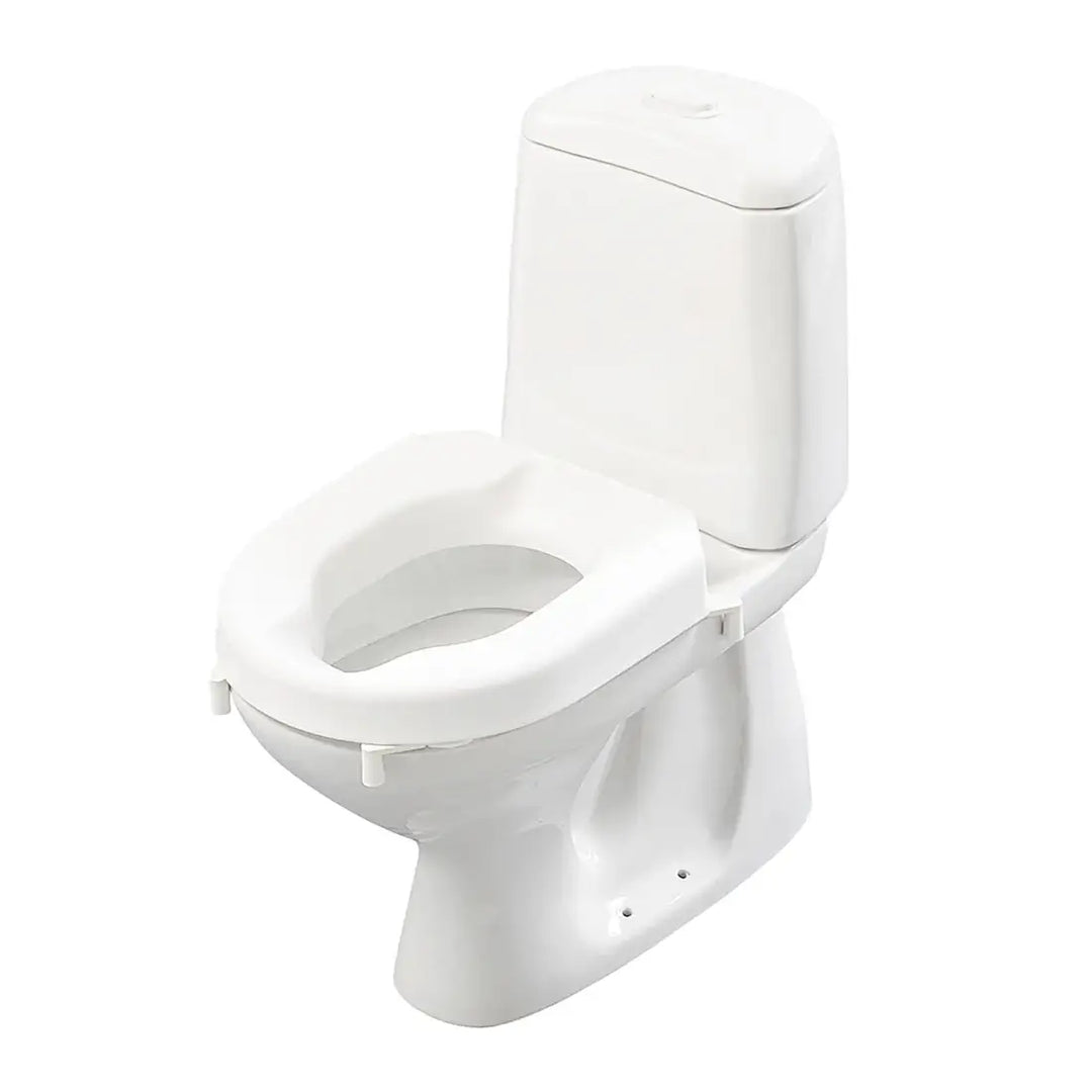 White toilet on a white background