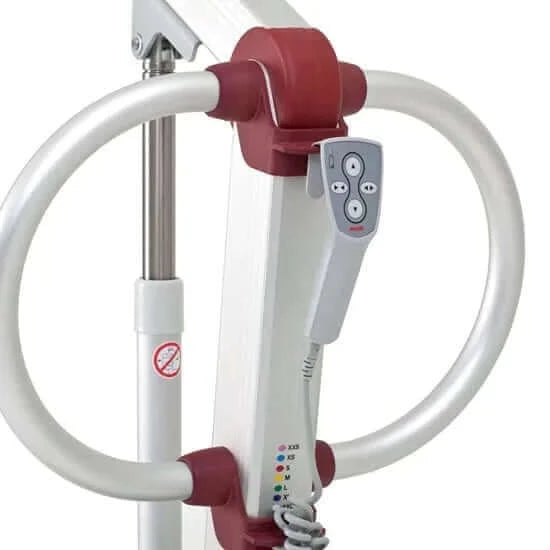 Molift - Mover 205 Mobile Patient Lift zoomed in view of control panel