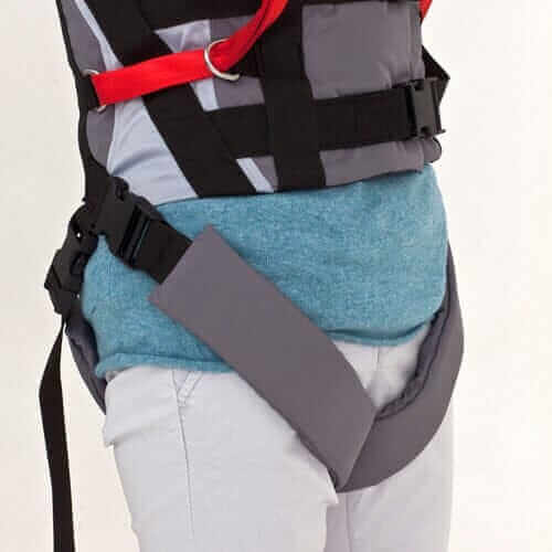 Molift - RgoSling Groin Straps zoomed in view on a patient