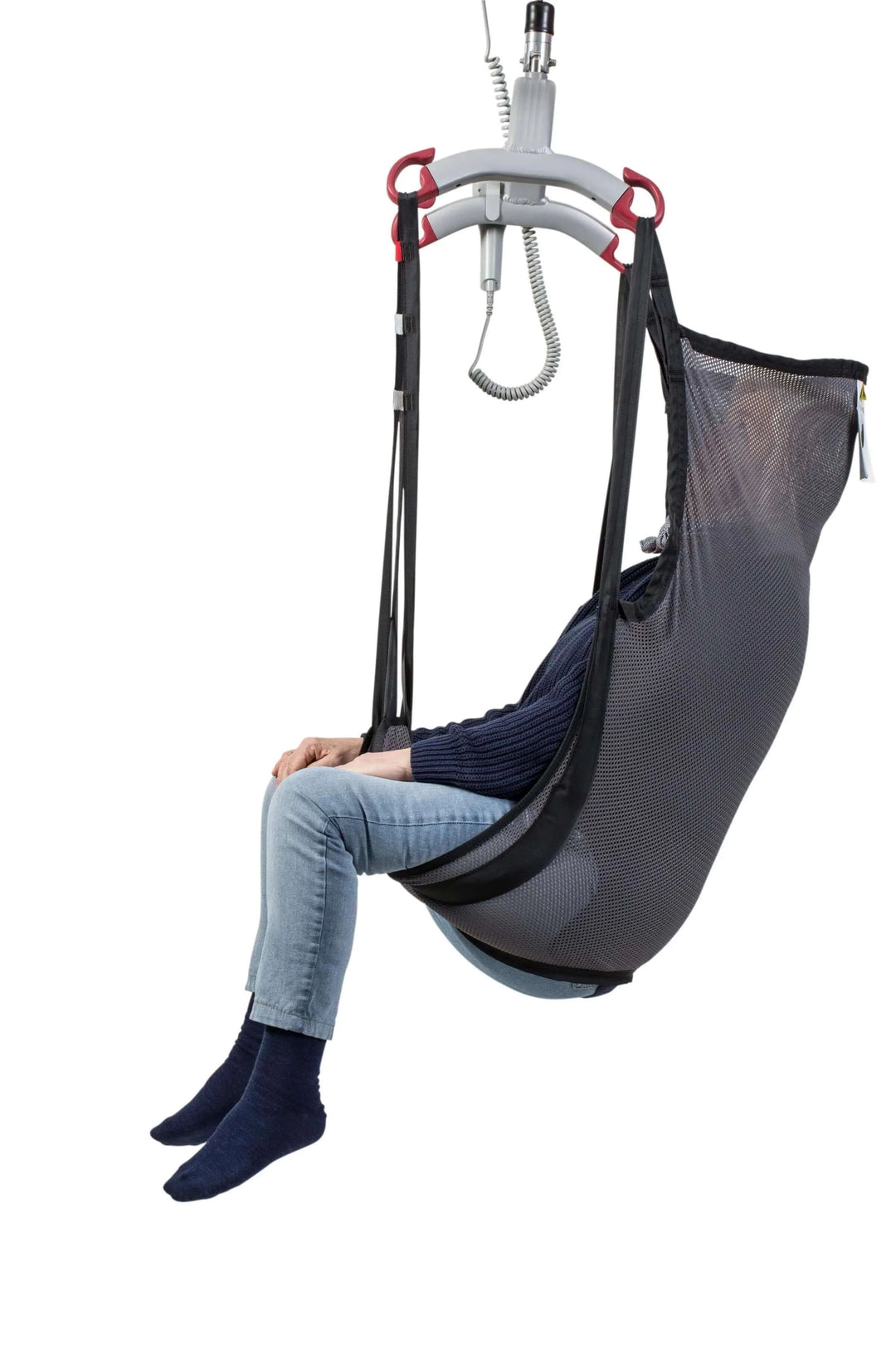 Molift - RgoSling Shadow HighBack Net Sling being used by a child