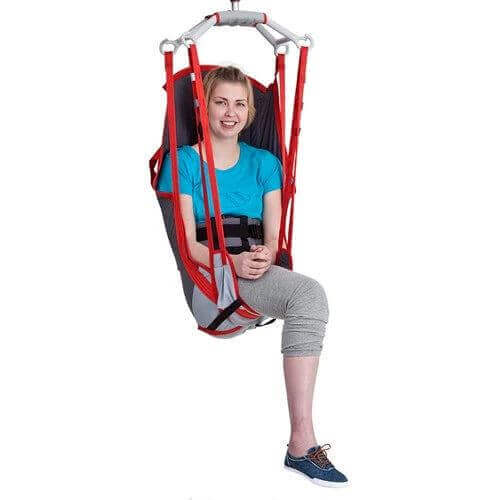 Molift - RgoSling Amputee Mediumback Padded Patient Sling being used by a patient in a lift