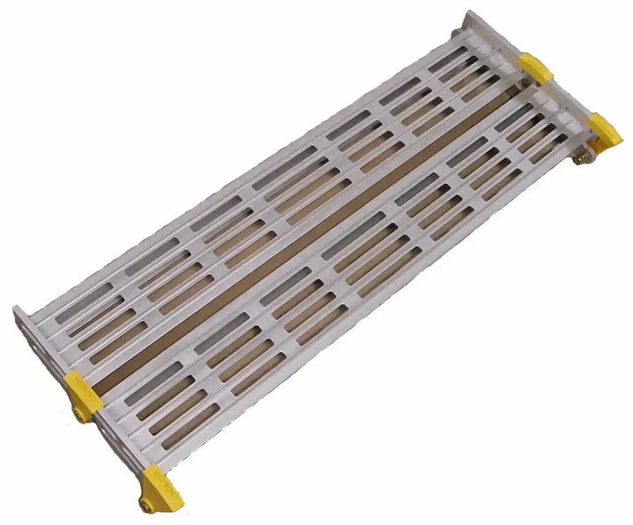 roll-a-ramp aluminum extension links from reliable ramps showing it alone on a white background