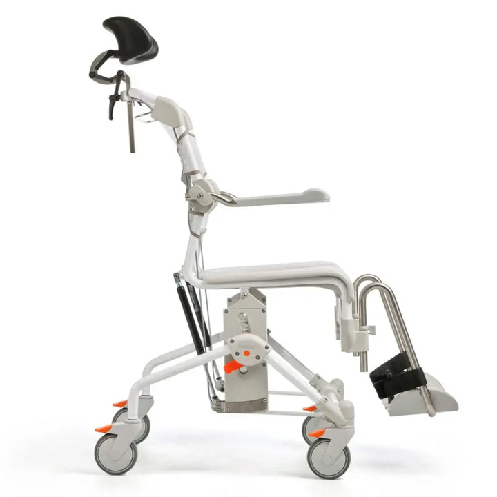 White walker with wheels and armrests on a white background