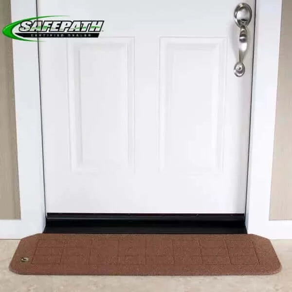 SafePath - BigHorn Plastic Polymer Threshold Ramp - Nutmeg Brown