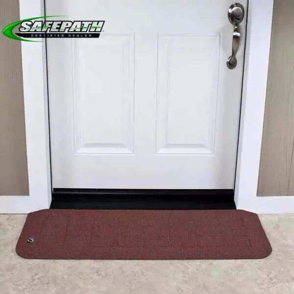 SafePath - BigHorn Plastic Polymer Threshold Ramp - Rustic Brick