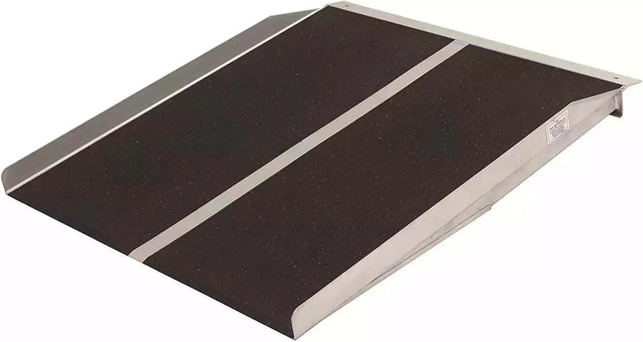 PVI - Aluminum Solid Mobility Wheelchair Ramp with a white background