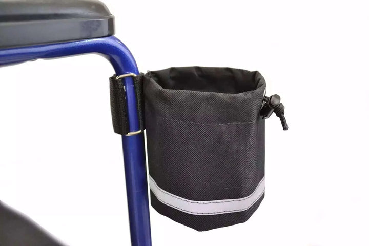 Diestco - Unbreakable Cup Holder for Mobility Aids - Vertical Grip with white background