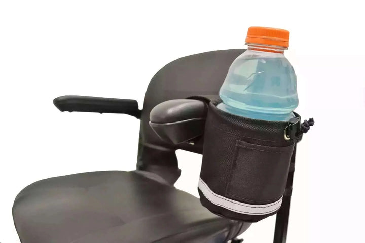 Diestco - Unbreakable Cup Holder for Mobility Aids - Horizontal Grip with white background