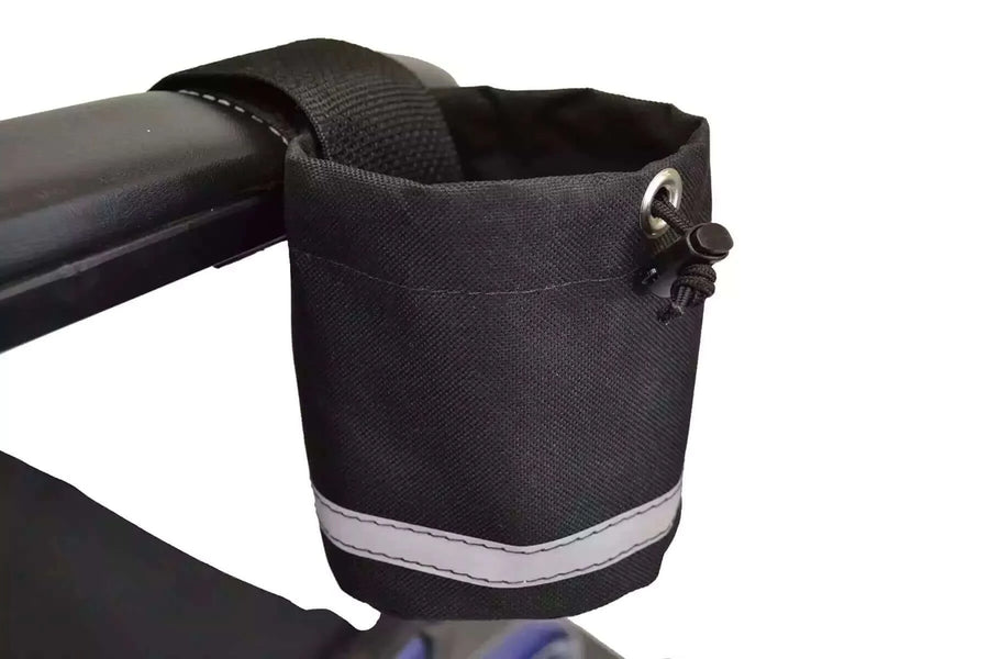 Diestco - Unbreakable Cup Holder for Mobility Aids - Horizontal Grip with white background