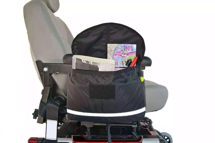 Diestco - Deluxe Saddle Bag for Mobility Equipment with white background
