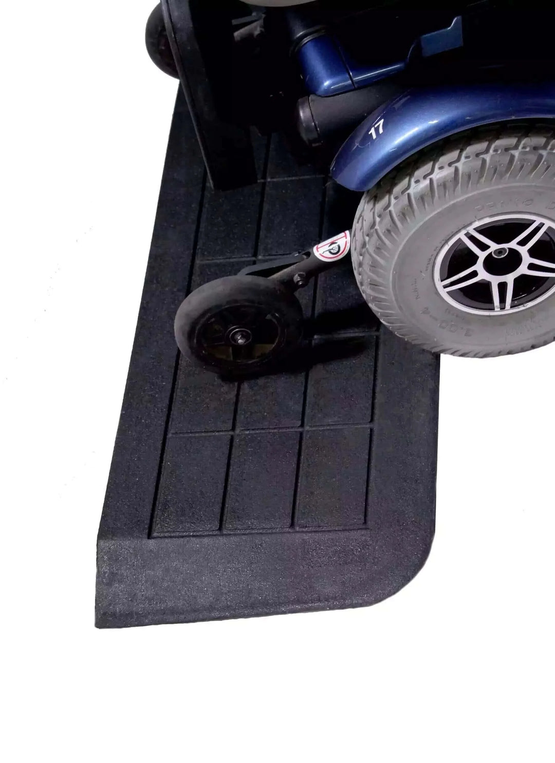 Diestco - EZ Edge Rubber Threshold Ramp for Wheelchairs with white background