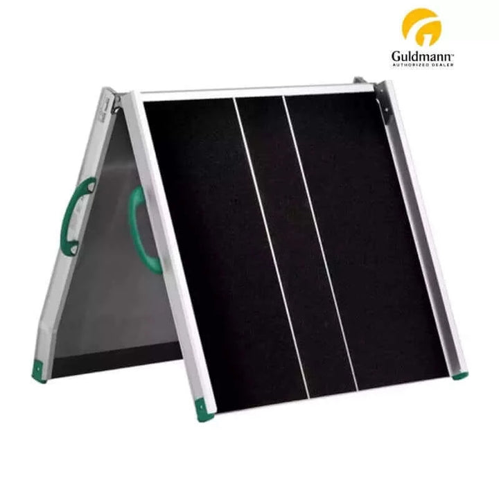 Guldmann - Stepless Wide Folding Portable Wheelchair Ramp with white background