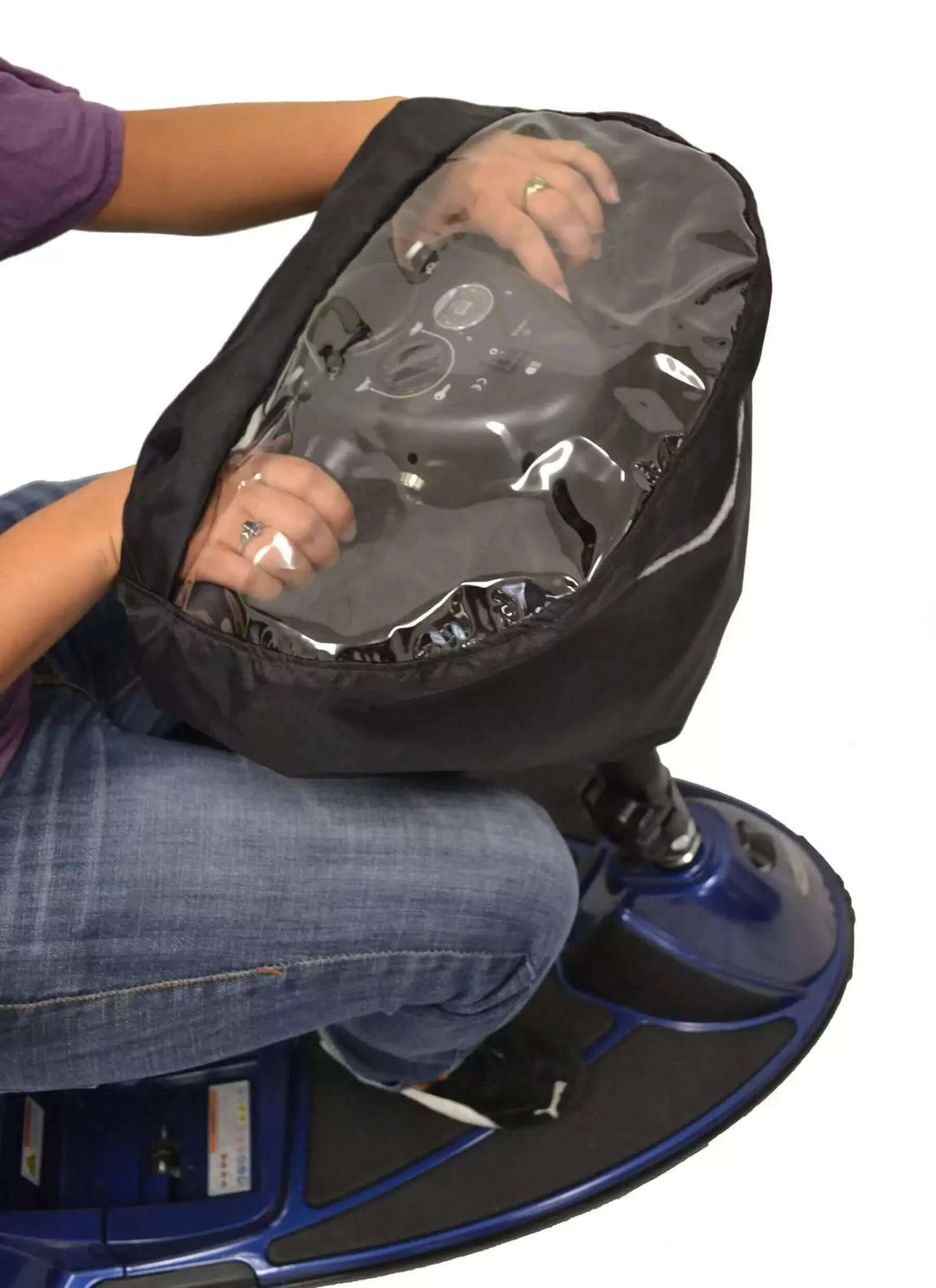 Diestco - Tiller Cover for Mobility Scooters with white background