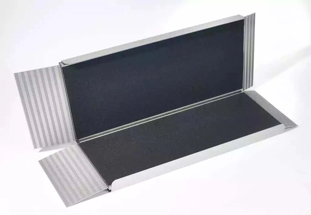 National Ramp - Freedom Aluminum Folding Wheelchair Ramp being shown folded up