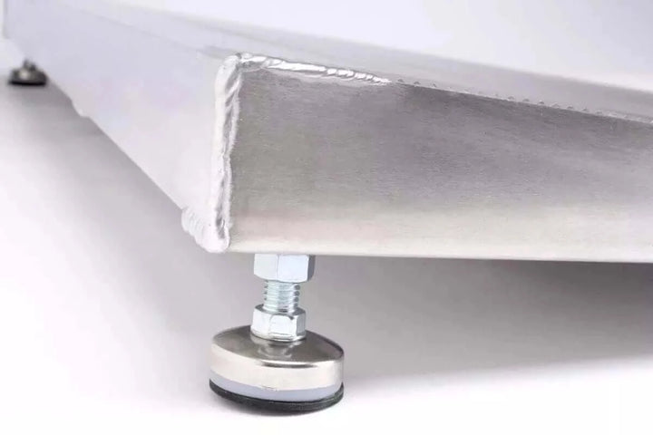 PVI - Elev8 Adjustable Solid Threshold Ramp for Wheelchairs zoomed in view of the adjustable legs