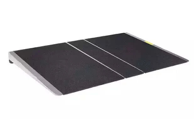 PVI - Aluminum Self Supporting Threshold Ramp for Wheelchairs with white background