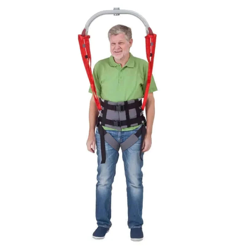 Molift - RgoSling Ambulating Vest being modeled by a patient