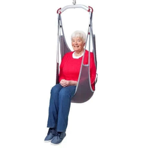 Molift - EvoSling Comfort MediumBack Patient Sling Patient Lifts Accessories Molift - lady using sling with white background