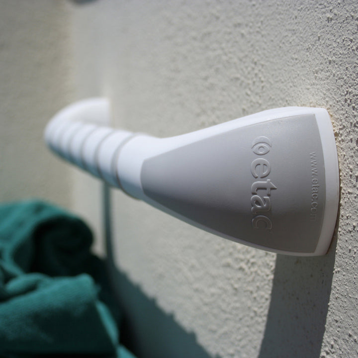 Etac handy safety grab bar on reliable ramps  showing a zoomed in version