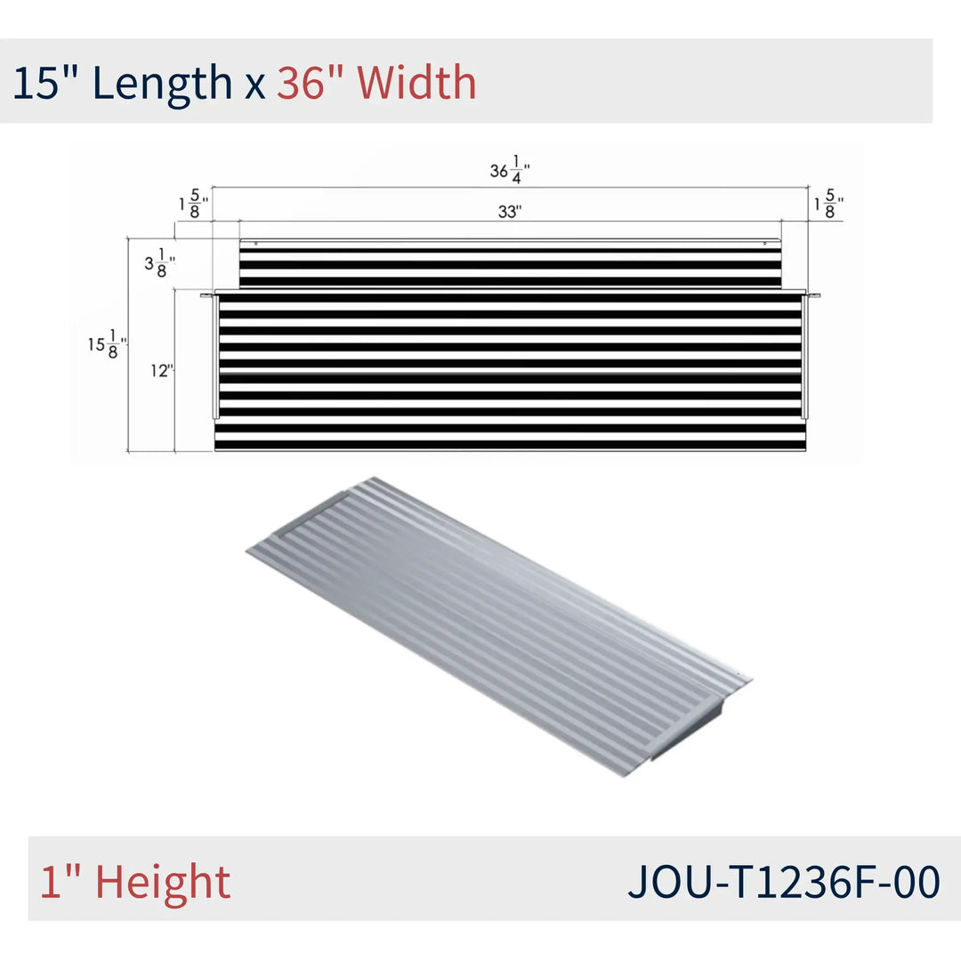 National Ramp - Journey Aluminum Threshold Ramp for Wheelchairs