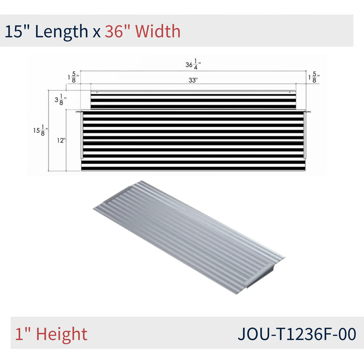 JOU-T1236F-00 dimensions on reliable ramps from National Ramp