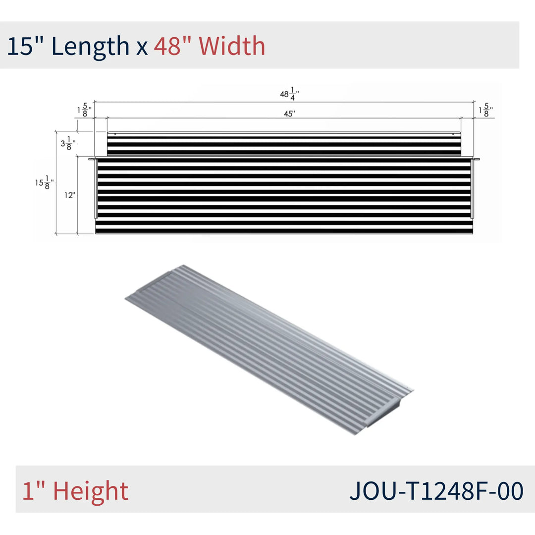JOU-T1248F-00 dimensions on reliable ramps from National Ramp