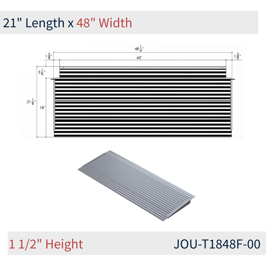 JOU-T1848F-00 dimensions on reliable ramps from National Ramp