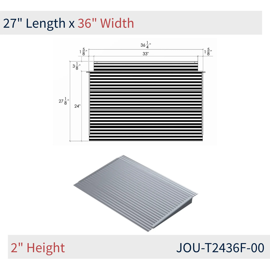 JOU-T2436F-00 dimensions on reliable ramps from National Ramp