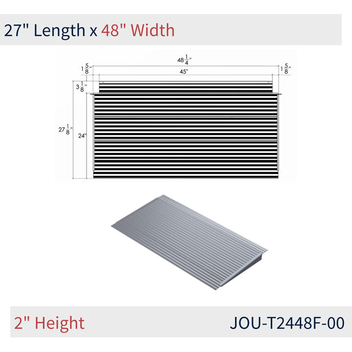 JOU-T2448F-00 dimensions on reliable ramps from National Ramp