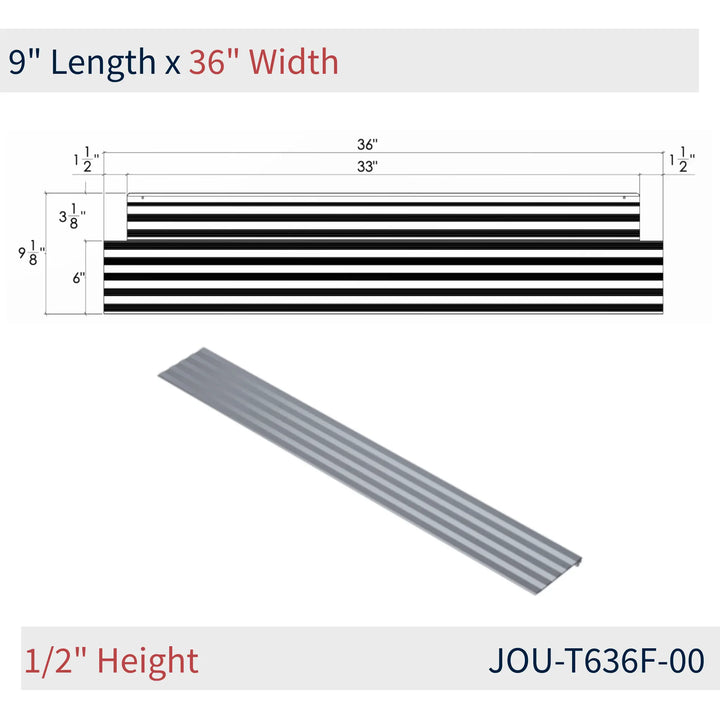 JOU-T636F-00 dimensions on reliable ramps from National Ramp