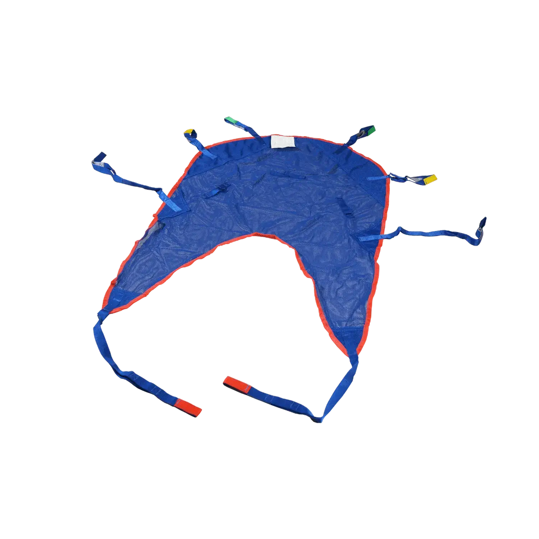 the bestcare univeral padded patient sling with head support from reliable ramps laid down