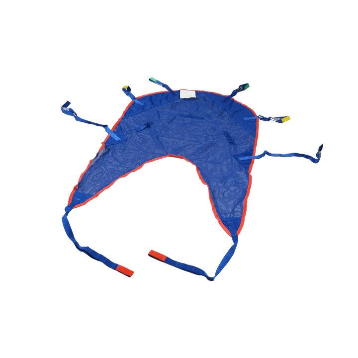 the bestcare univeral padded patient sling with head support from reliable ramps laid down