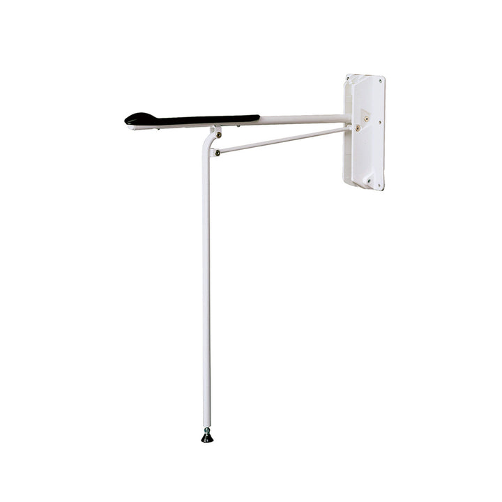 White wall-mounted晾衣架 on a white background