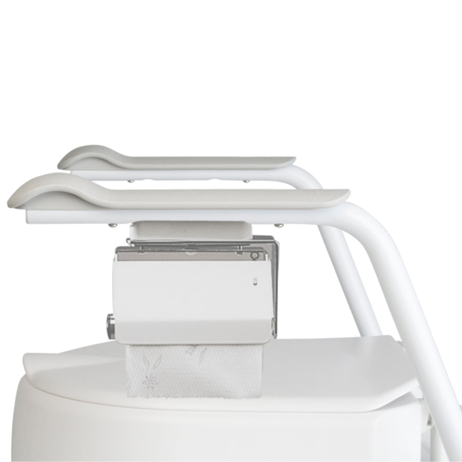 etac optimal toilet arm support paper holder at reliable ramps on white background